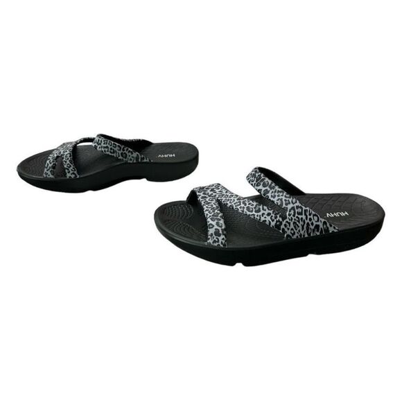 New HUHV Recovery Cheetah Z Strap Walking Sandals Orthopedic Flip Flop Women’s 8 - Picture 5 of 8